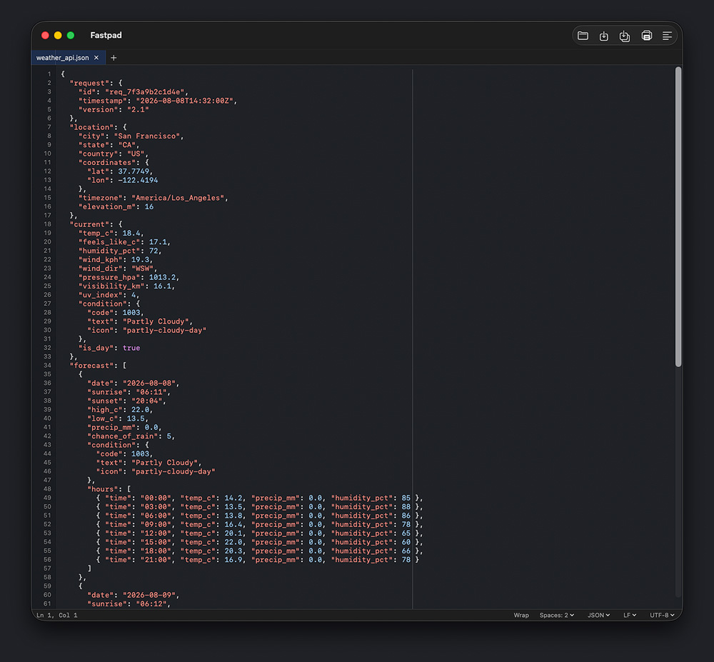 fastpad editor